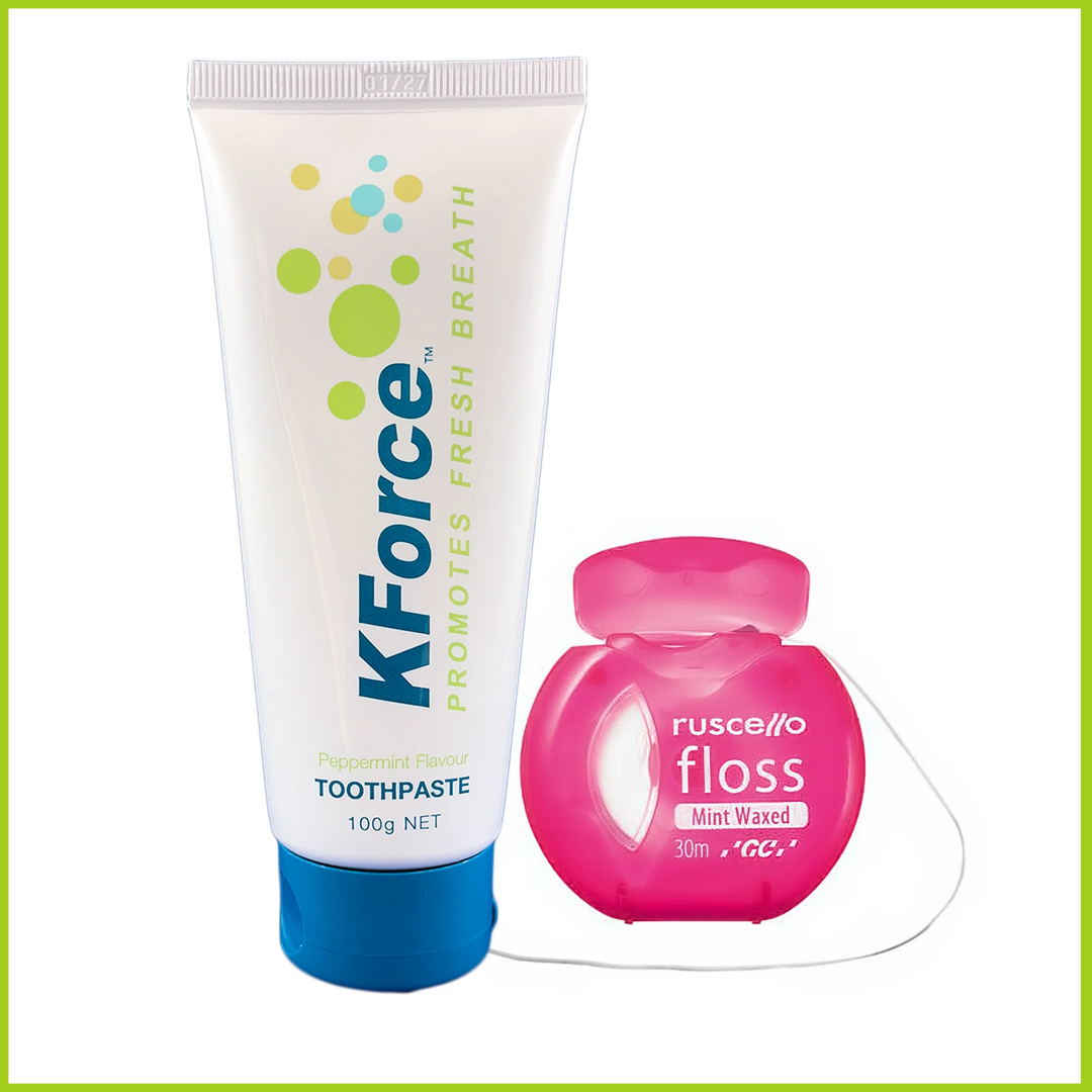 Bundle - Ruscello Floss & KForce Toothpaste