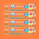 Recaldent Gum - 4 Sticks Peach